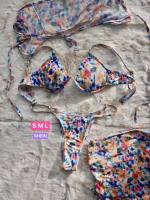 bikini  200 บาท ได้ 4 ชิ้น ก่อนยืด-ตึงสุด รอบใต้อก 28-34" สายปรับได้ กางเกง ปรับได้ ทั้งสองข้าง  กระโปรงเอว 25-34" สะโพกฟรี ปรับความยาวด้านข้างกระโปรงได้ ซื้อมา 410 ของปล่อย 200 ใส่เพียงครั้งเดียว