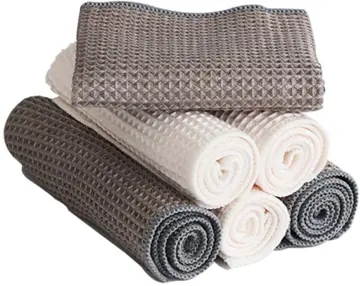 3 pcs/set Kitchen Towels 38x63cm High-quality Waffle cleaning cloths Cotton  dry towel kitchen dish cloth