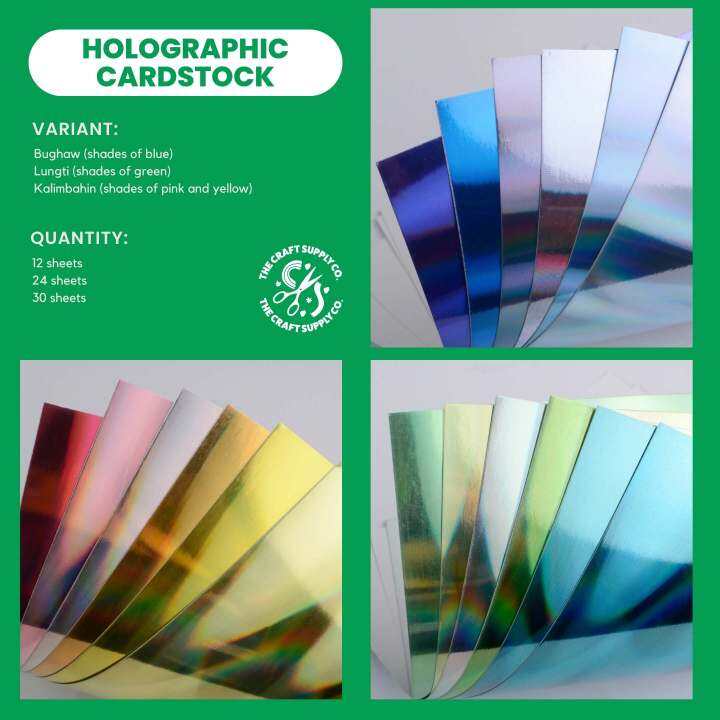 Holographic Cardstock Multi-Color Pack A4 250gsm | Lazada PH