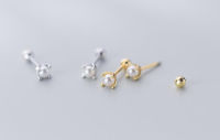 littlegirl gifts-Small Pearl Piercing silver s925จิวเงินประดับมุก(ราคาต่อชิ้น)