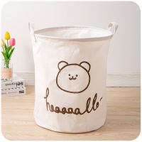 Baby Laundry Basket Cute Bear Foldable Toy Storage Bucket Picnic Dirty Clothes Basket Box Waterproof PE Storage Basket Organizer