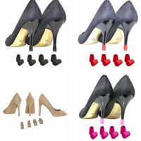 4 Pairs/pack Non-slip Heel Protectors High Heeler Stiletto PVC Shoes Covers Caps Bottom Protect New Shoes Anti-slip Heel Tips Cleaning Tools