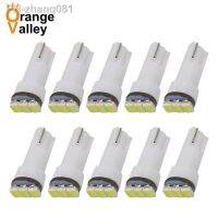 10Pcs T5 Auto Car Dashboard Lights Reading Instrument Panel Lamp Led Bulb White 12V DC