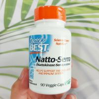 Natto-Serra 90 Veggie Caps (Doctors Best®) นัตโต้ Natto ถั่วเหลืองหมักนัตโตะ ถั่วเหลืองหมักนัตโตะ นัตโตะไคเนส