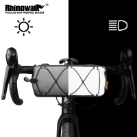 Rhinowalk จักรยานด้านหน้ากระเป๋าทรงหลอด2.4L Multifunctional จักรยานตะกร้าแขวนแฮนด์จักรยานแพ็คกระเป๋าคาดเฟรมอุปกรณ์รถจักรยานกระเป๋าสะพายไหล่