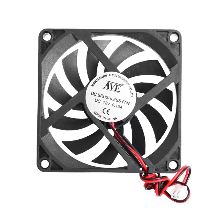 CPU Fan 8010 80mm for DC Brushless 12V 2600rpm Silent Mini Micro Quiet