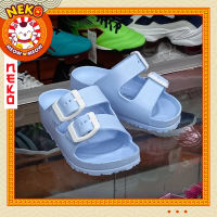 รองเท้าแตะเด็ก รองเท้าแบบสวม BG2562 สีฟ้าพาสเทล ร่วมสมัย ยอดนิยม สบายเท้า ไม่ลื่น 100%