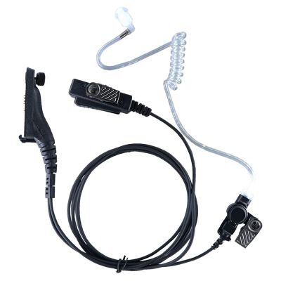 Earpiece Acoustic Tube Radio Ear Piece Two Way Headset with Mic for Motorola APX6000 APX4000 APX7000