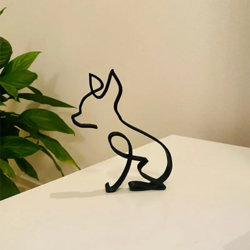 hot】♨ Dropshipping Dog Cat Art Sculpture Decor Home Accessories ...