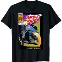 เสื้อยืด พิมพ์ลายการ์ตูน Marvel Ghost Rider Number 1  6M6Z