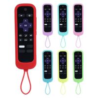 Remote Control Cover Sleeve For TV Remote Glow In The Dark Non-slip Silicone Protective Soft Case Dustproof With Lanyard for sale