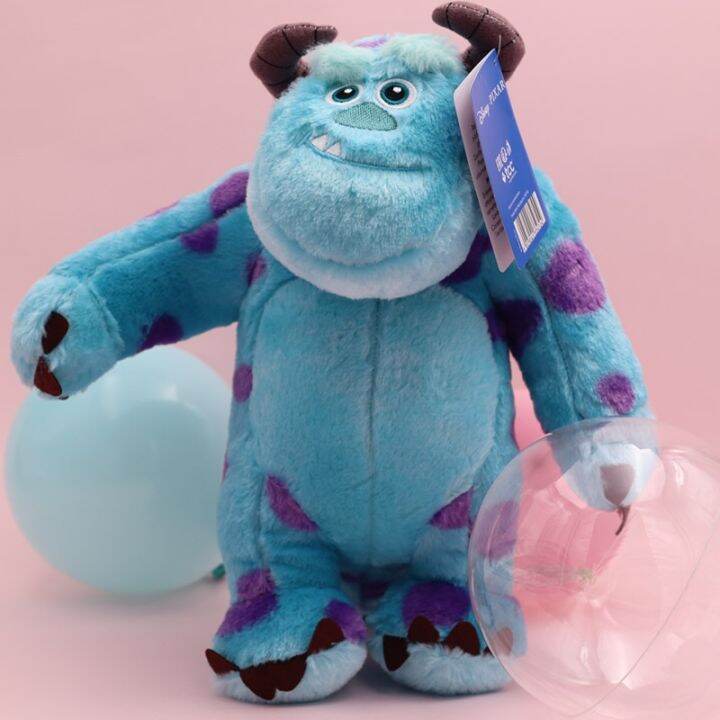 sulley-ตุ๊กตาสัตว์ยัดนุ่นรูปมอนสเตอร์ขนาด23-32ซม-ของเล่นตุ๊กตาผ้าน่ารักน่ารักหมอนอิงของขวัญสำหรับแฟนสาววันเกิด