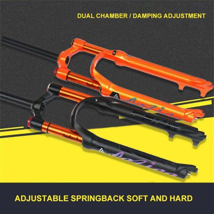 Felice Bicycle Fork 27.5 Inch Air Suspension Mountain Bike Double Air Chamber Front Fork
