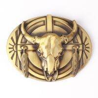 Bull Skull Belt Buckle Belt DIY Components Western Denim Heavy Metal Rock Style Belt Buckle