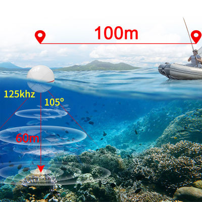 Nsbk53eemmt Erchang ตกปลาโซนาร์ไร้สาย F13 60เมตร/200ft,เสียงเอคโค่เหยื่อล่อปลาแบบพกพาสามารถชาร์จได้