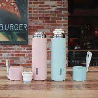 Vacuum Cup เก็บความร้อน-ความเย็น ขนาด 500มล. กระติกน้ำสุญญากาศ สีพาสเทลสวย 4สีให้เลือก