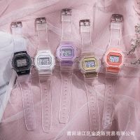【hot seller】 Manufacturers wholesale transparent square sports unicorn electronic watch waterproof children web celebrity female students