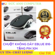 Chuột không dây EBLUE EMS816 - Màu Đen - Kiểu Dáng Cực Đẹp- Click Cực Nhạy