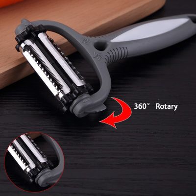 3 in 1 Potato Peeler Multifunctional 360 Degree Rotary Vegetable Peeler Cutter Melon Planer Grater Kitchen Gadget 2022 New Graters  Peelers Slicers