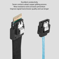 สายเคเบิล SAS อลูมิเนียมฟอยล์ป้องกันเลเยอร์ทนต่อการสึกหรอ12Gb สายเคเบิล SAS 7 Pin ที่มีความยืดหยุ่นสำหรับคอมพิวเตอร์