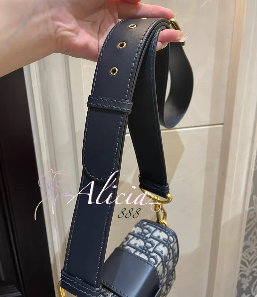AliciaShop NEW DIOR 30 MONTAIGNE BOX BAG in Blue Dior Oblique Jacquard GHW  M9204