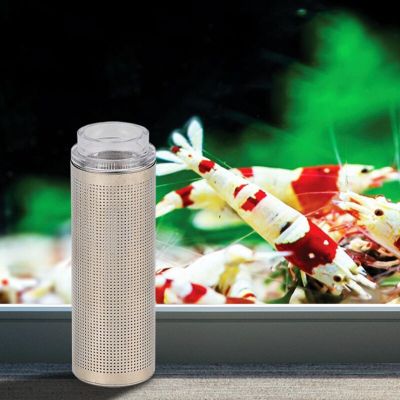 Stainless Steel Filter Inlet Sleeve Mesh Shrimp Nets Special Shrimp Cylinder Filter Inflow Inlet Protect Aquarium Accessories Clamps