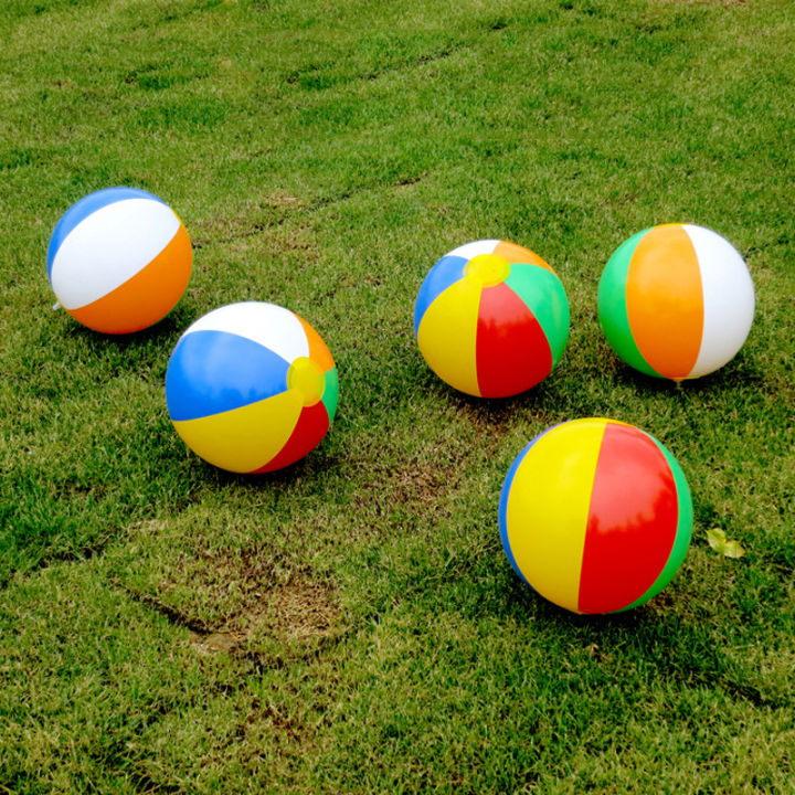 ลูกยางเป่าลม23ซม-สำหรับเด็ก-ลูกบอลเล่นในสระของเล่นลูกบอลเล่นเกมว่ายน้ำสาดน้ำนิ่ม