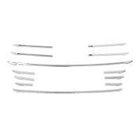 แถบตัวคลุม Grille Trim กันชนหน้ารถ12ชิ้นสำหรับ-Audi A4 B8 13-15