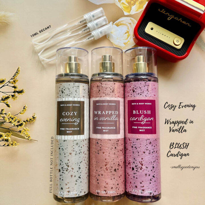 Wrapped In Vanilla Blush Cardigan (10ml ONLY) Bath and Body Works