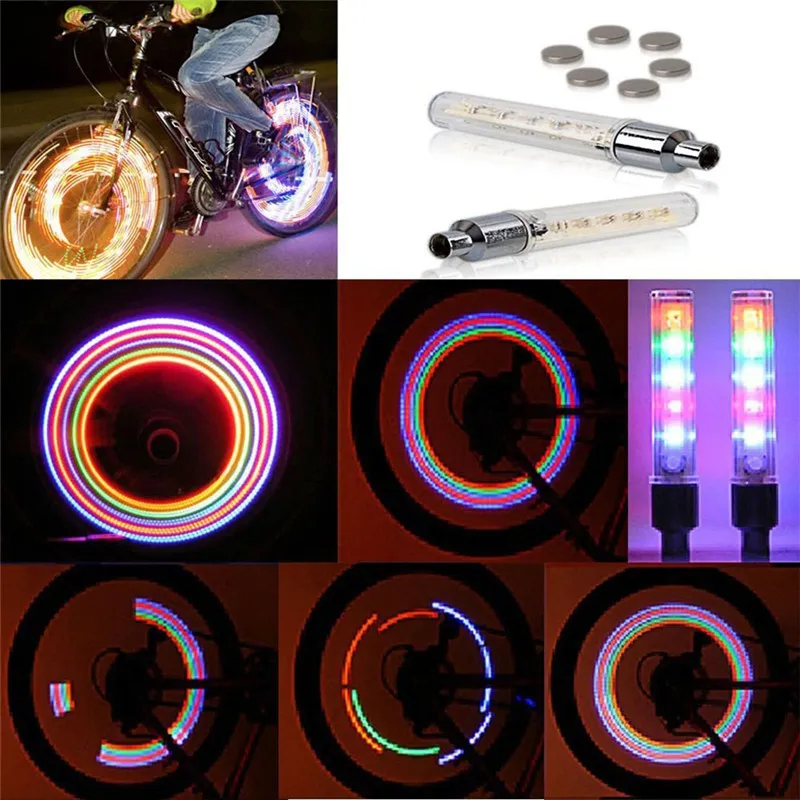 Đèn 5 bóng LED Gắn Van Bánh Xe ĐạpNắp van lốp xe có đèn LED phát sáng cho xe  đạp xe máy xe ô tô sáng 7 màu  Lazadavn
