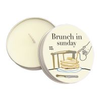 Summerstuff.marine - Brunch in Sunday soy wax candle (60g.) เทียนหอม กลิ่นน้ำผึ้ง+นม ฟิลอารมณ์ขนมหวานๆ เหมือนกลิ่นแพนเค้ก ของขวัญ