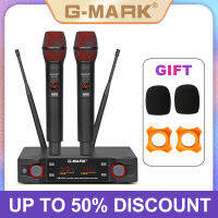 G-MARK EW100ไมโครโฟนไร้สายยูเฮชเอฟมือถือไมโครโฟนความถี่ปรับ80เมตรได้รับคำพูดของบุคคลมืออาชีพ