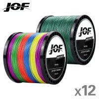 JOF 33-149.9LB 12/9 Strands Braided Fishing Line 1000/500/300m Real 12/9 Braids Full Length Multifilament Fishing Line PE Thread Fishing Lines