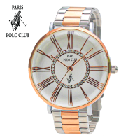 PARISPOLOรุ่นPPC-230213,PPC-230213-GD-GN,PPC-230213-SGD-WE,PPC-230213-SRG-WE,PPC-230213-GD-WE,PPC-230213-RG-WE,PPC-230213-GD-BK,PPC-230213-RG-BKนาฬิกาข้อมือสำหรับผู้หญิงประกันศูนย์1ป