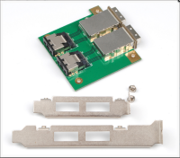 MINI SAS FF-8087ภายใน SAS 36P ถึง2พอร์ตภายนอก HD SAS 26P FFF-8088ด้านหน้า PCI SAS Card Adapter