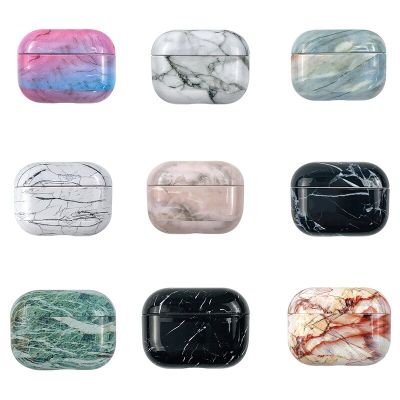 Earphone Case For Apple Airpods Pro 2 Case Marble Pattern Cartoon Cover For AirPods 3 Pro 2 1 pro2 Headphone Charging Box Covers Headphones Accessorie