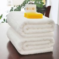 ✵ Large Beach Towel Luxury 80x180cm White 100 Cotton Towel Bath Towel for Beauty Salon Foot Bathroom Massage Hotel Wholesale