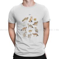 Foxes Harajuku Tshirt Educational Animal Animals Creative Streetwear Casual T Shirt Male Tee Unique Gift Clothes