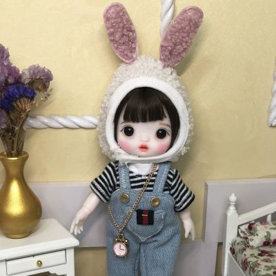 Jointed doll BJD Mini doll hand make up face doll 17cm dolls selling with clothes