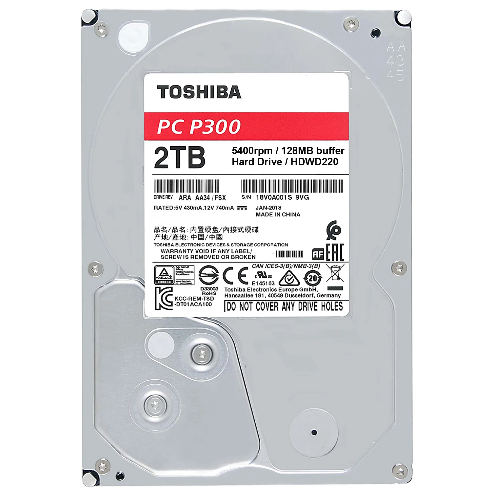 62%OFF!】 TOSHIBA 3.5インチ HDD 2TB