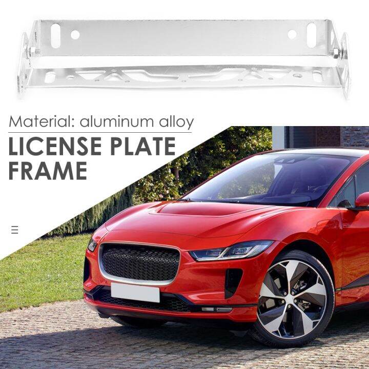 Adjustable Tilt Car License Plate Bracket Kit Aluminum Number Plate