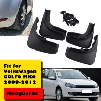 Splash Guards,Mud Flaps,Mudguards Fit สำหรับ VW Volkswagen GOLF 6 MK6 HATCH 2009 ~ 2012 ,Fender Kit รถอุปกรณ์เสริมเปลี่ยน