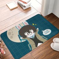 Bungou Stray Dogs Nakajima Atsushi Dazai Osamu Anti-Slip Doormat Kitchen Mat Were Bunny Dazai Hallway Carpet Welcome Rug Bedroom