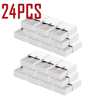 24pcs Packaging Bracelets-case Bracelet Display Ring Earrings Necklace Gift Velvet Box Compatible With DIY Europe Jewelry