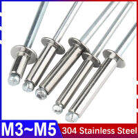 304 Stainless Steel Sinking Countersunk Head Flat Round Head Blind Rivets M3M4M5M6.4 Heart-pulling Rivets Pull Nails GB126161718