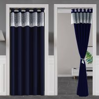 【HOT】✓∈ Color Blackout Doorway Door Curtains Grommet top with Small Valance Decoration Room Partition Screens Panel