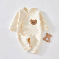 Clothes Baby Jumpsuit คลิปผ้าไหมอบอุ่นผ้าฝ้ายเด็กแรกเกิด Sleepsuits ชายและหญิงเด็ก Ha เสื้อผ้าแขนยาวปีนเขา Bonless