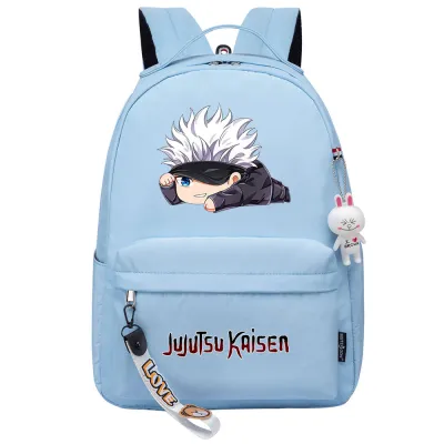 Kawaii อะนิเมะ jujutsu Kaisen itadori Yuji ชายหญิงเด็กโรงเรียนกระเป๋าหนังสือผู้หญิง bagpack วัยรุ่นผ้าใบแล็ปท็อปเดินทางกระเป๋าเป้สะพายหลัง