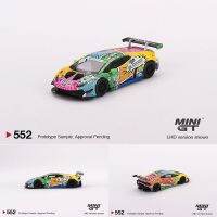 MINIGT 1:64 Huracán GT3 EVO GEAR Racing 2020 IMSA Daytona 24 Hrs Alloy Diorama Car Model Collection Miniature Carro 552 In Stock