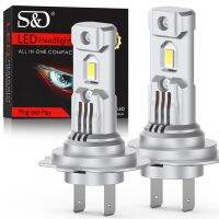 【CW】 2Pcs 25000LM H7 Headlight Bulbs 100W Powerful Led With Lamp 3570 1:1 Car Lights 12V 6000K